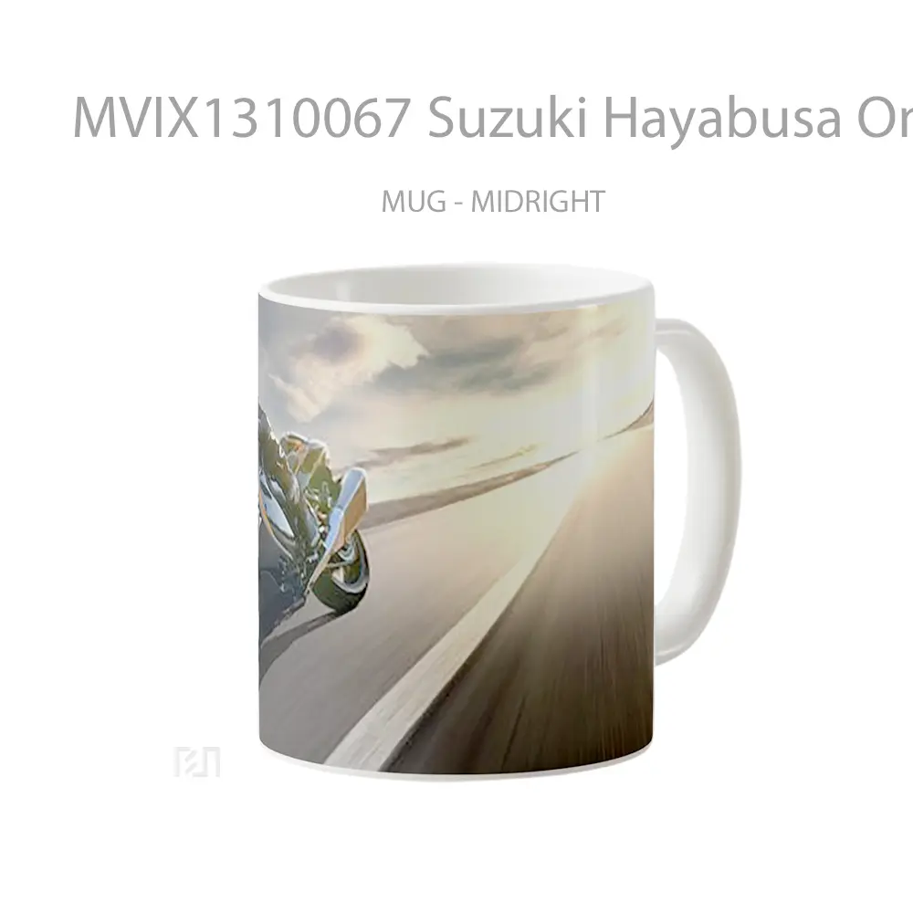 Mug Suzuki Hayabusa On Track Cangkir Mobil - All-side / Desain