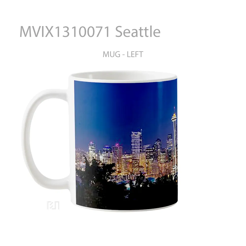 Mug Seattle Gelas Keramik Unik - All-side / Desain