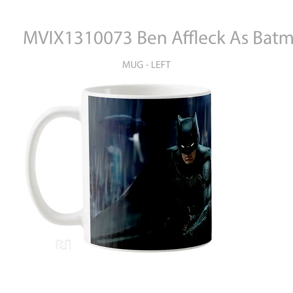 Mug Ben Affleck As Batman Fanart Gelas Superhero - All-side / Desain