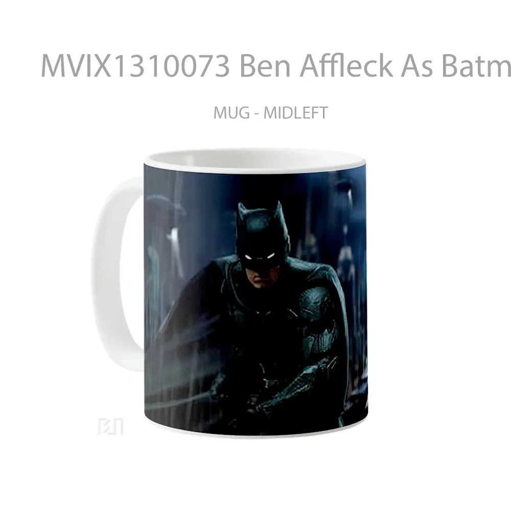 Mug Ben Affleck As Batman Fanart Gelas Superhero - All-side / Desain