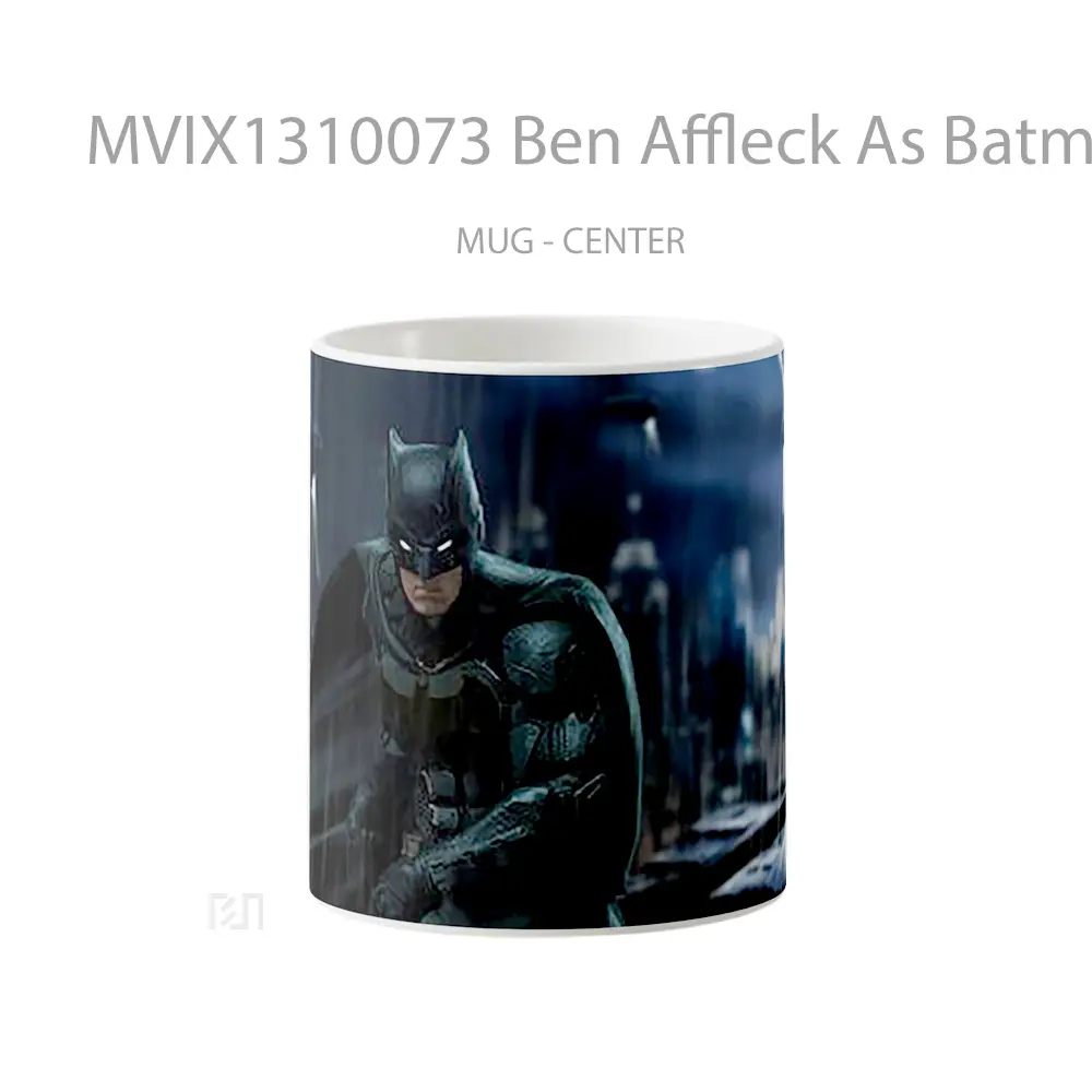 Mug Ben Affleck As Batman Fanart Gelas Superhero