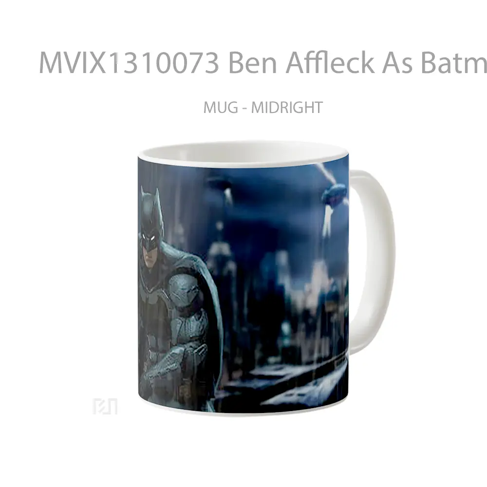 Mug Ben Affleck As Batman Fanart Gelas Superhero - All-side / Desain
