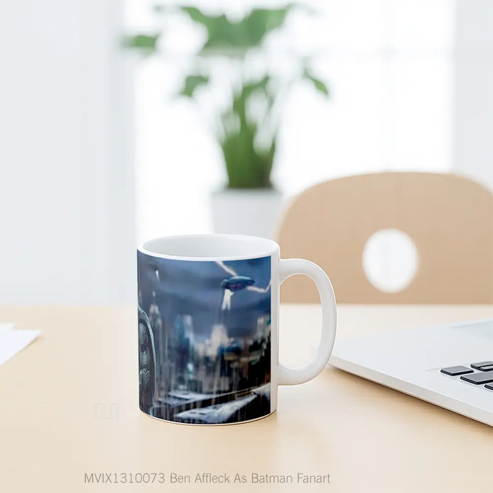 Mug Ben Affleck As Batman Fanart Gelas Superhero - All-side / Desain