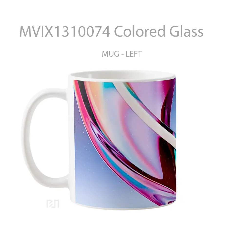 Mug Colored Glass Gelas Keramik Unik - All-side / Desain