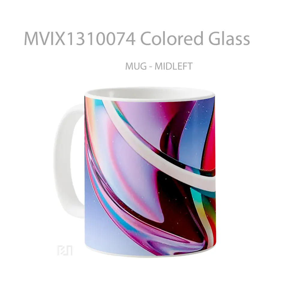 Mug Colored Glass Gelas Keramik Unik - All-side / Desain