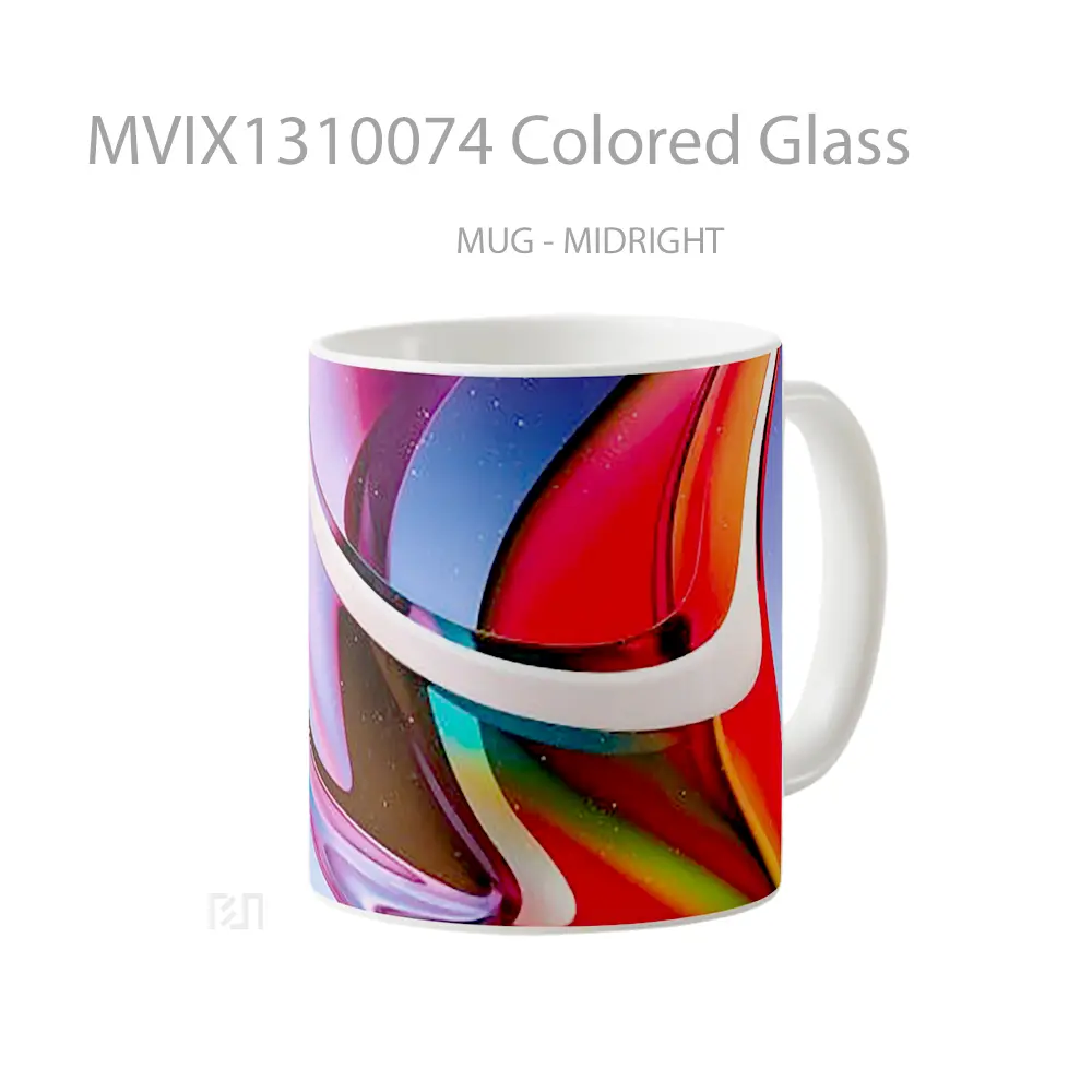 Mug Colored Glass Gelas Keramik Unik - All-side / Desain