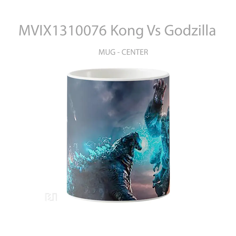 Mug Kong Vs Godzilla Gelas Keramik Unik
