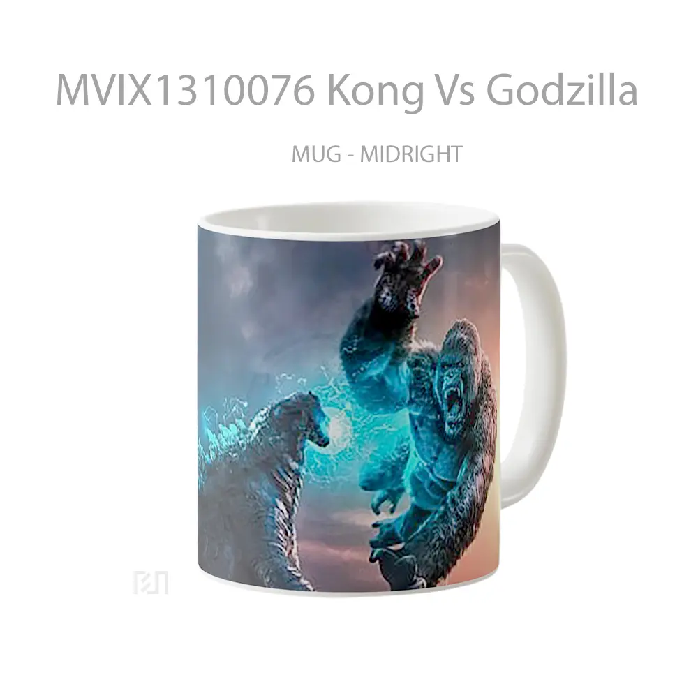 Mug Kong Vs Godzilla Gelas Keramik Unik - All-side / Desain