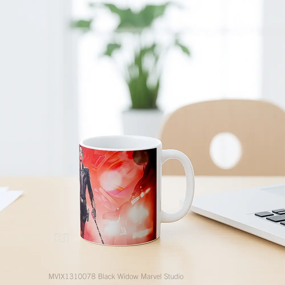Mug Black Widow Marvel Studio Gelas Superhero - All-side / Desain