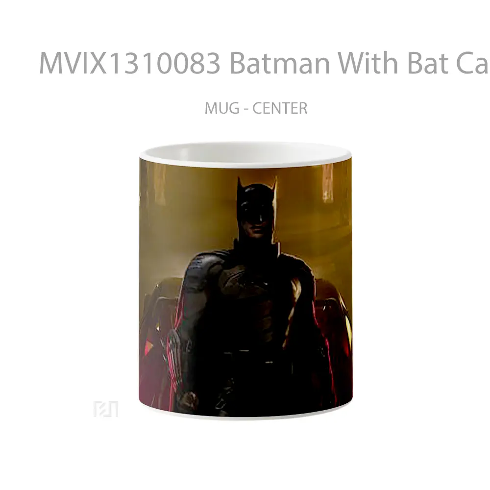 Mug Batman With Bat Car Gelas Superhero