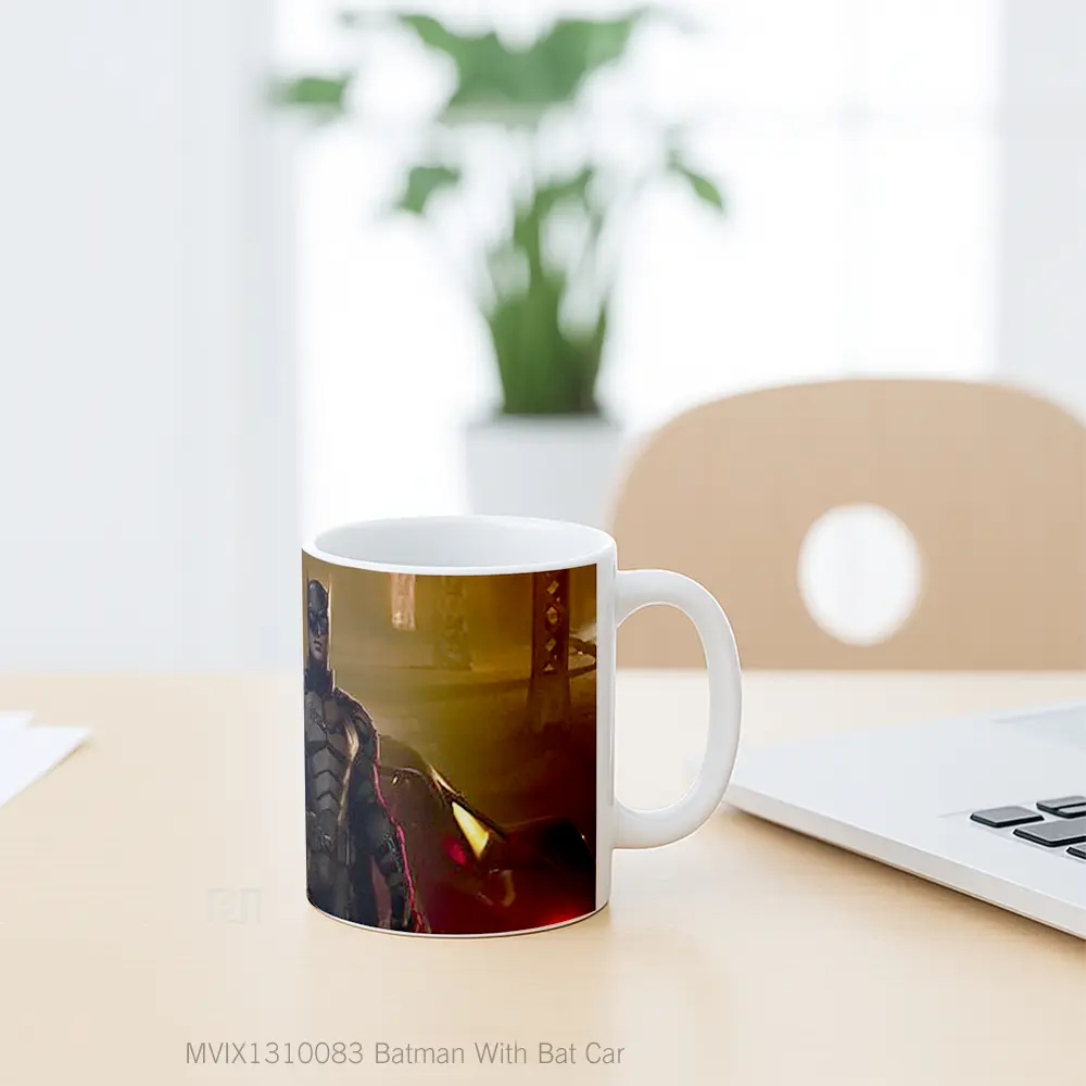 Mug Batman With Bat Car Gelas Superhero - All-side / Desain