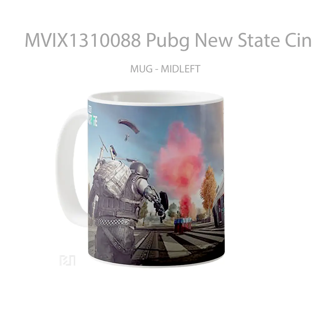 Mug Pubg New State Cinematic Cangkir Gamer - All-side / Desain