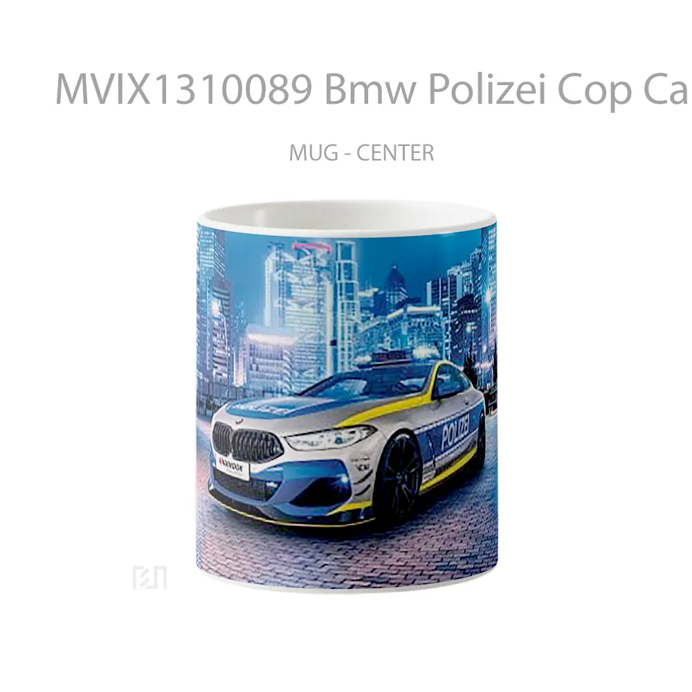 Mug Bmw Polizei Cop Car Cangkir Mobil