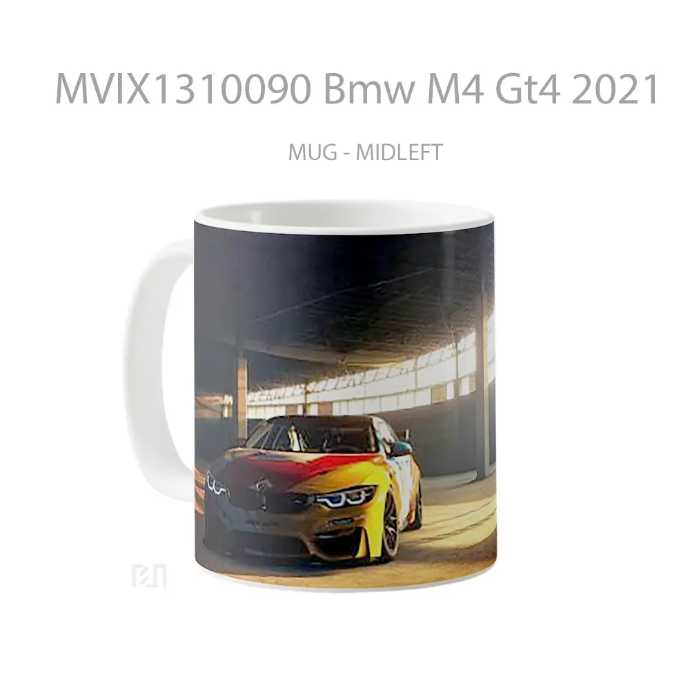 Mug Bmw M4 Gt4 2021 Cangkir Mobil - All-side / Desain