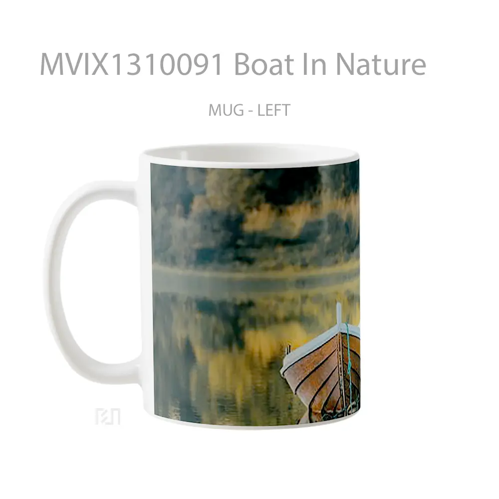 Mug Boat In Nature Gelas Pemandangan Alam - All-side / Desain