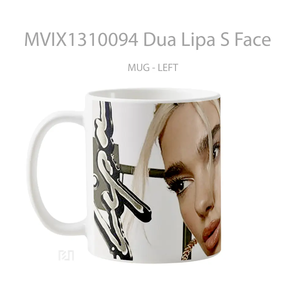 Mug Dua Lipa S Face Gelas Selebriti - All-side / Desain