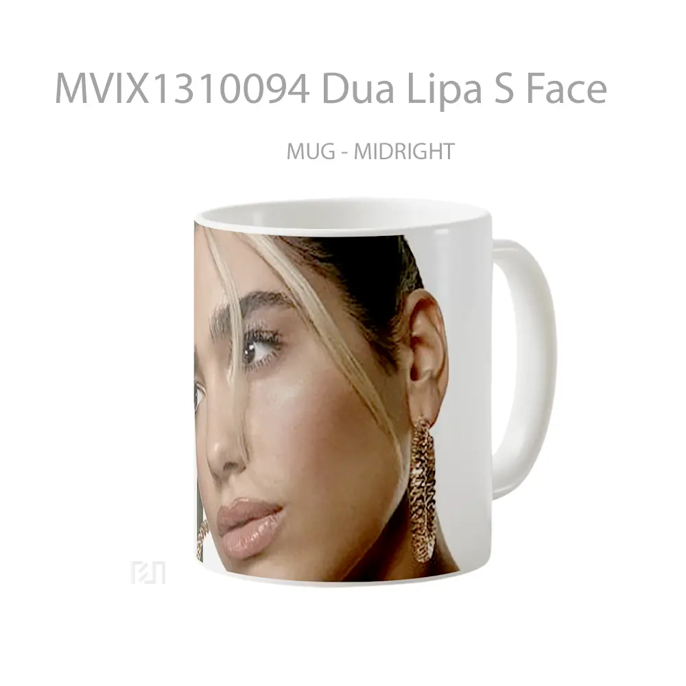 Mug Dua Lipa S Face Gelas Selebriti - All-side / Desain