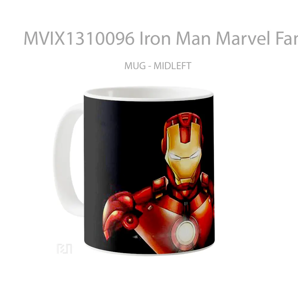 Mug Iron Man Marvel Fanart Gelas Superhero - All-side / Desain
