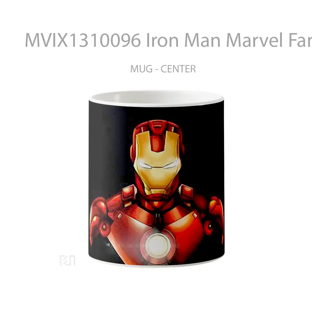 Mug Iron Man Marvel Fanart Gelas Superhero