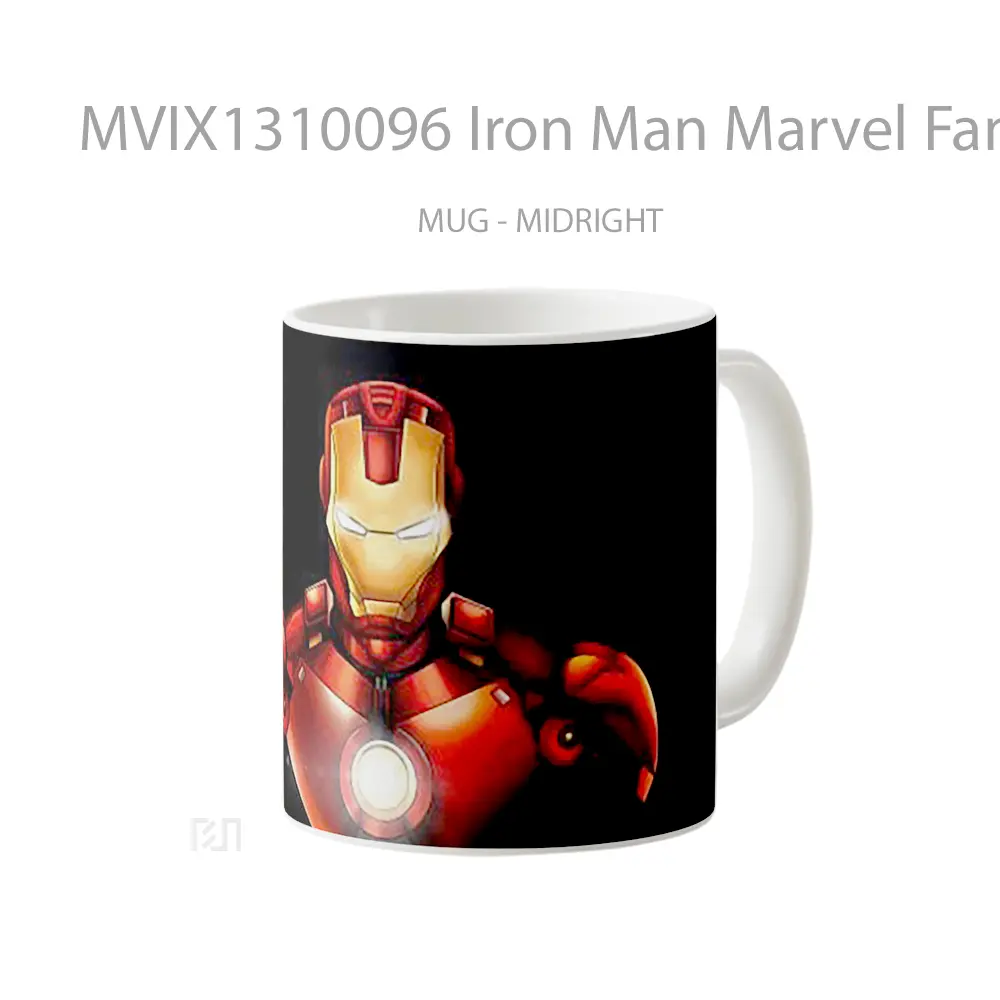 Mug Iron Man Marvel Fanart Gelas Superhero - All-side / Desain