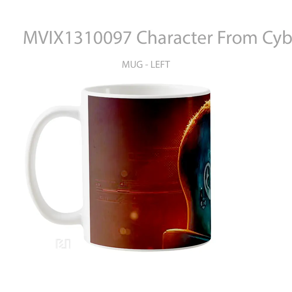 Mug Character From Cyberpunk 2077 Cangkir Gamer - All-side / Desain