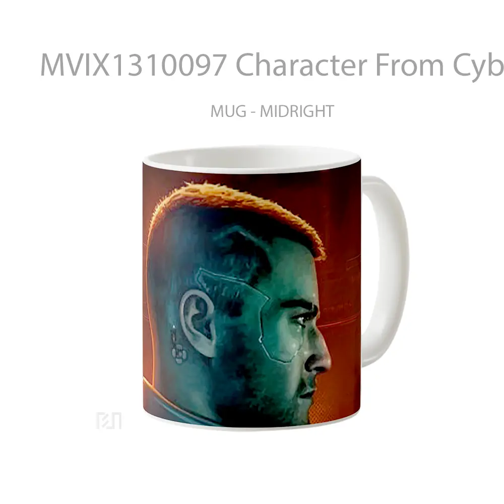 Mug Character From Cyberpunk 2077 Cangkir Gamer - All-side / Desain