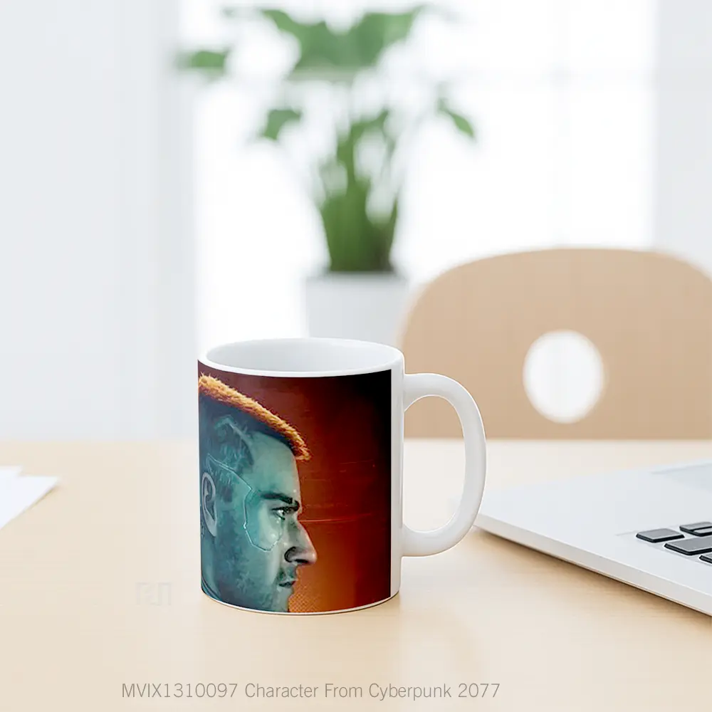 Mug Character From Cyberpunk 2077 Cangkir Gamer - All-side / Desain