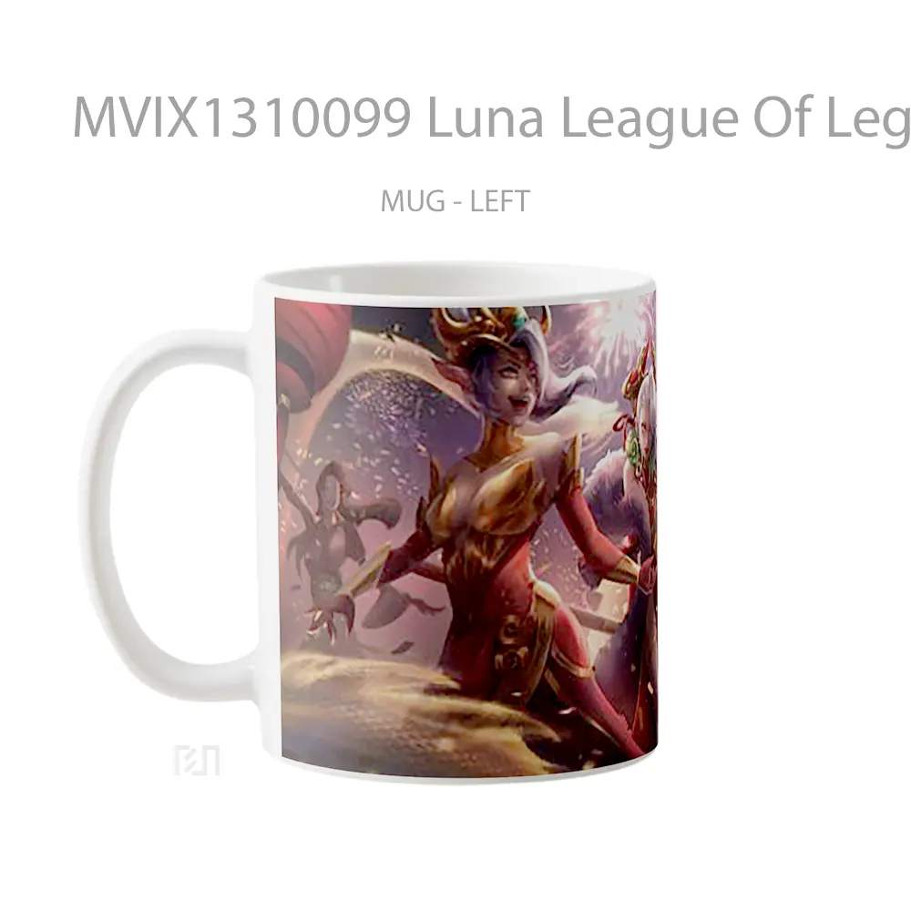 Mug Luna League Of Legends Cangkir Gamer - All-side / Desain