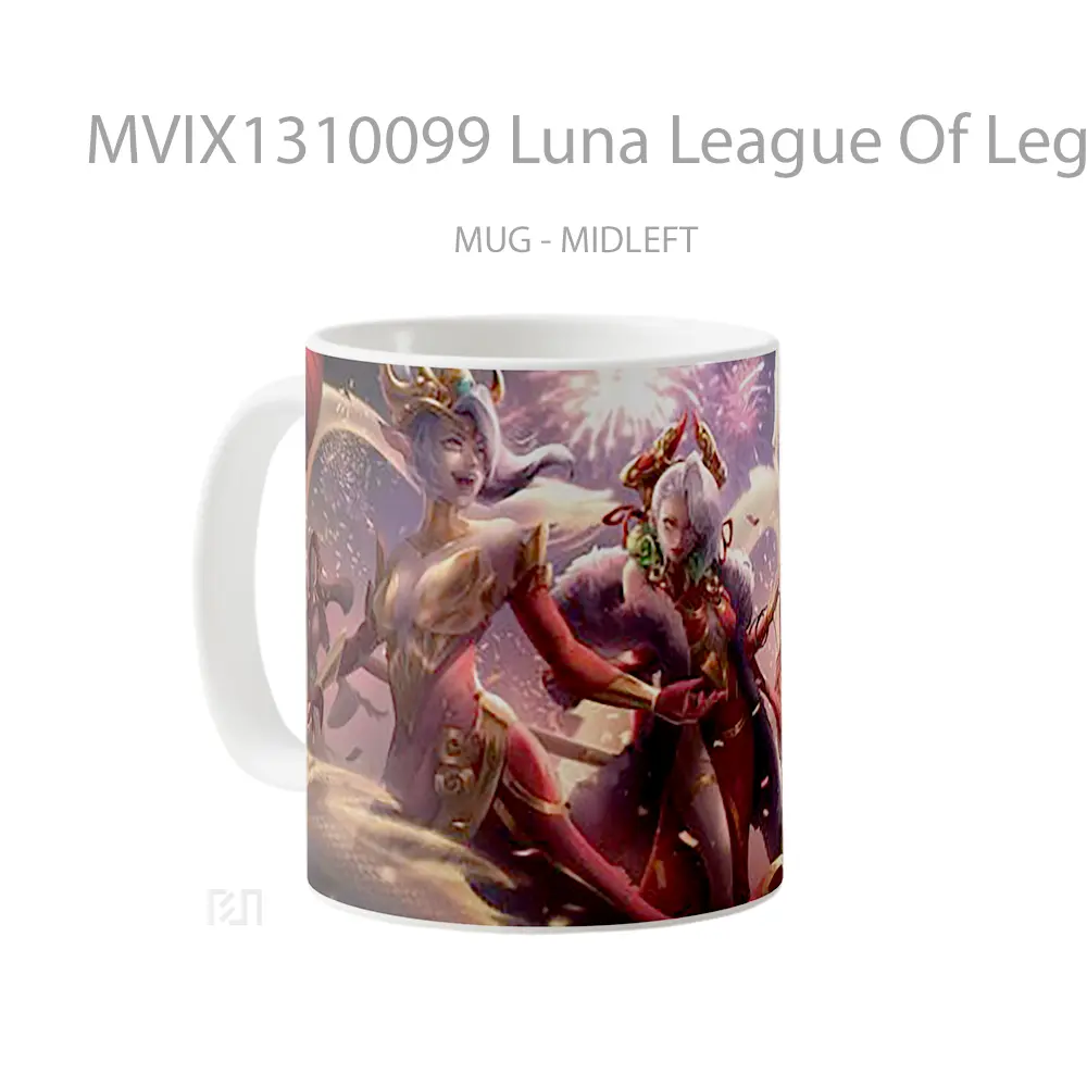 Mug Luna League Of Legends Cangkir Gamer - All-side / Desain