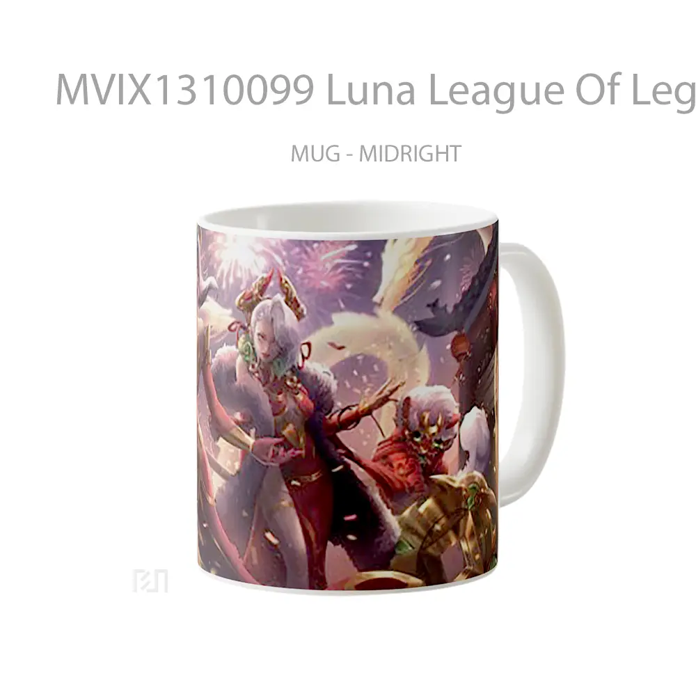 Mug Luna League Of Legends Cangkir Gamer - All-side / Desain