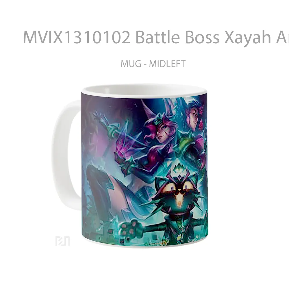 Mug Battle Boss Xayah And Yuumi League Of Legends Cangkir Gamer - All-side / Desain