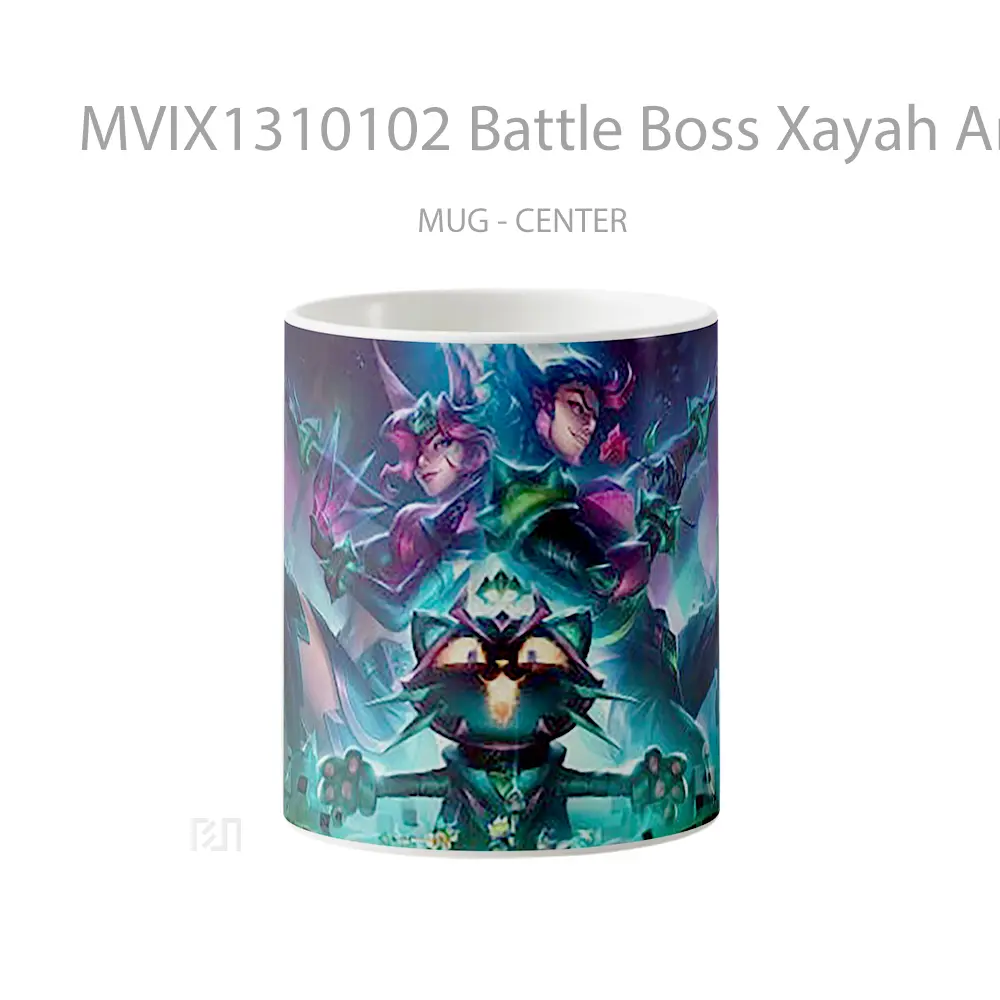 Mug Battle Boss Xayah And Yuumi League Of Legends Cangkir Gamer