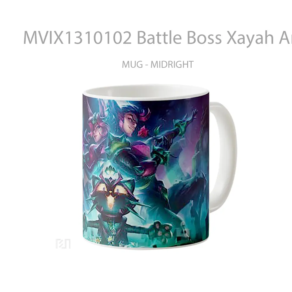 Mug Battle Boss Xayah And Yuumi League Of Legends Cangkir Gamer - All-side / Desain