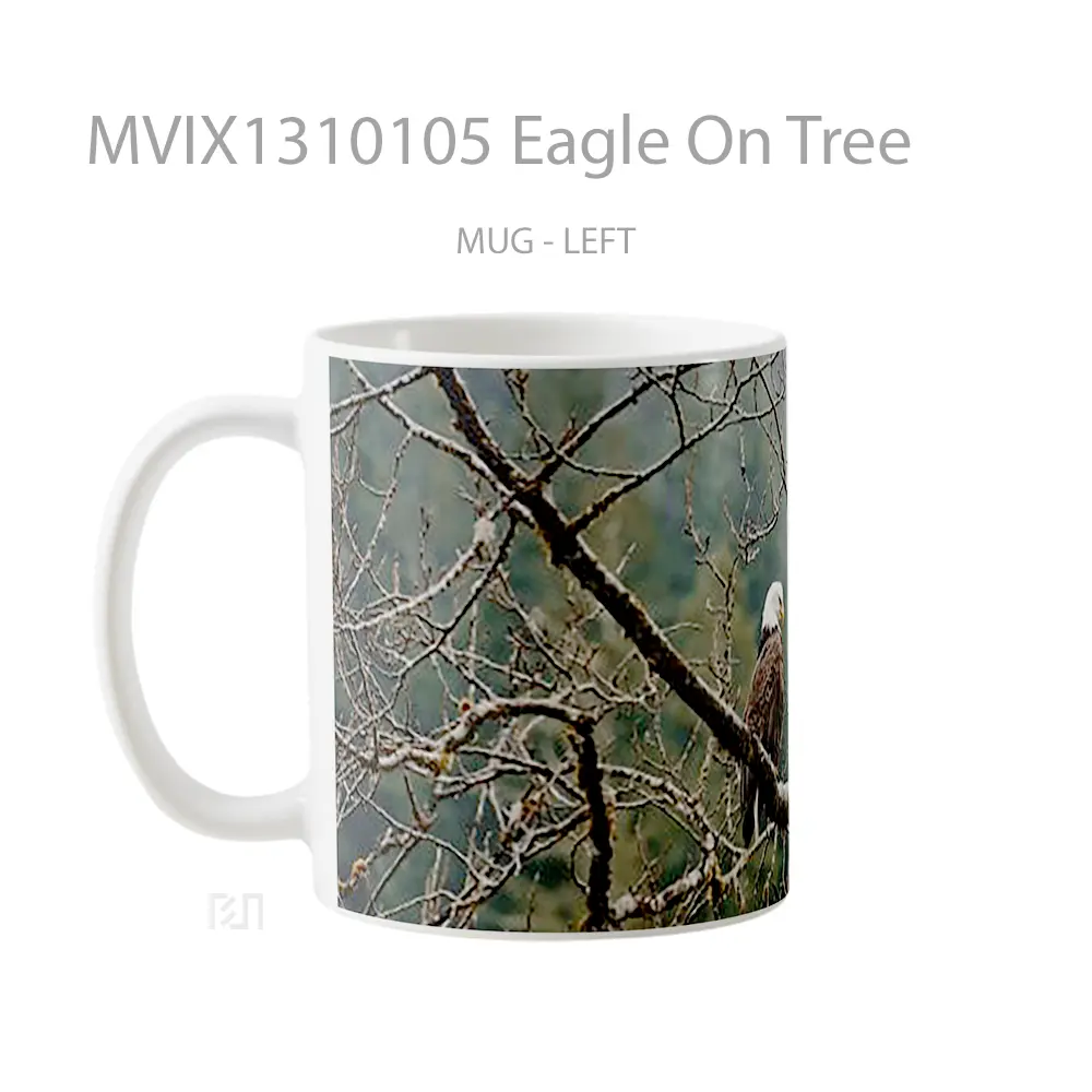 Mug Eagle On Tree Gelas Hewan Lucu - All-side / Desain