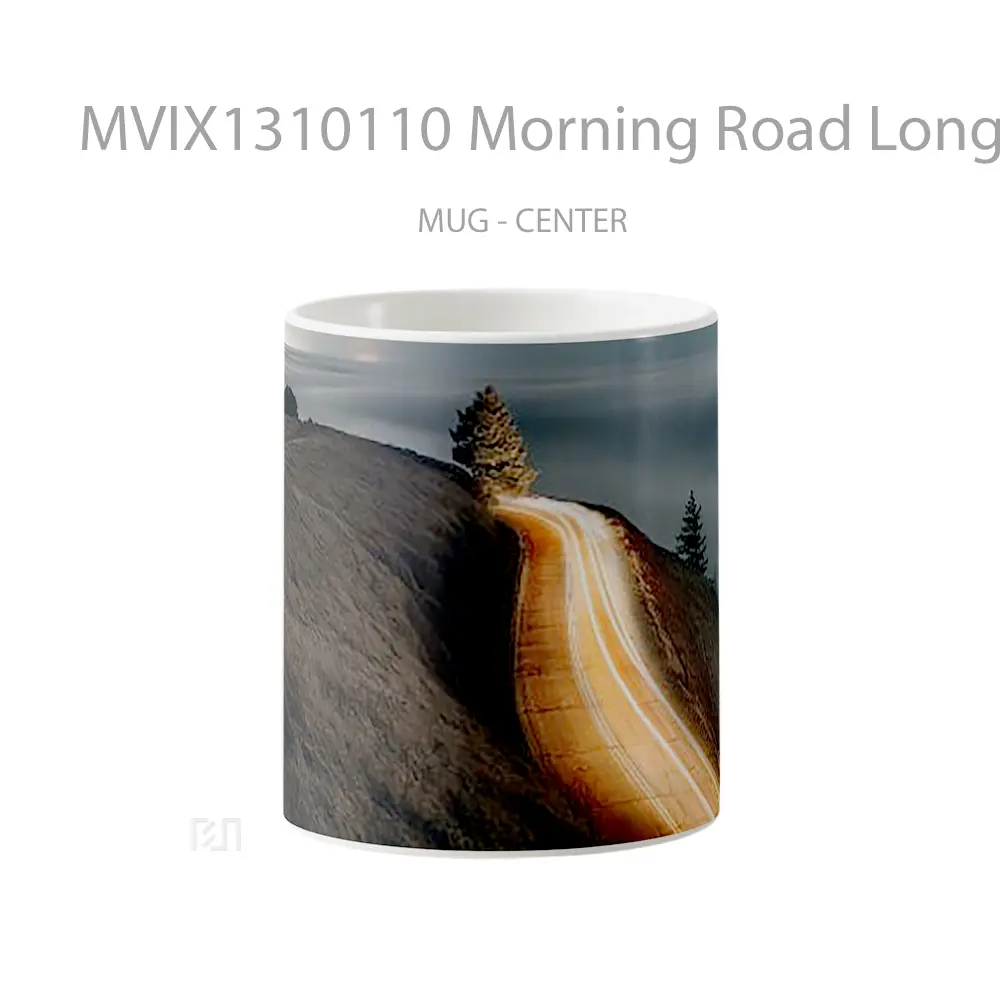 Mug Morning Road Long Exposure Gelas Keramik Unik