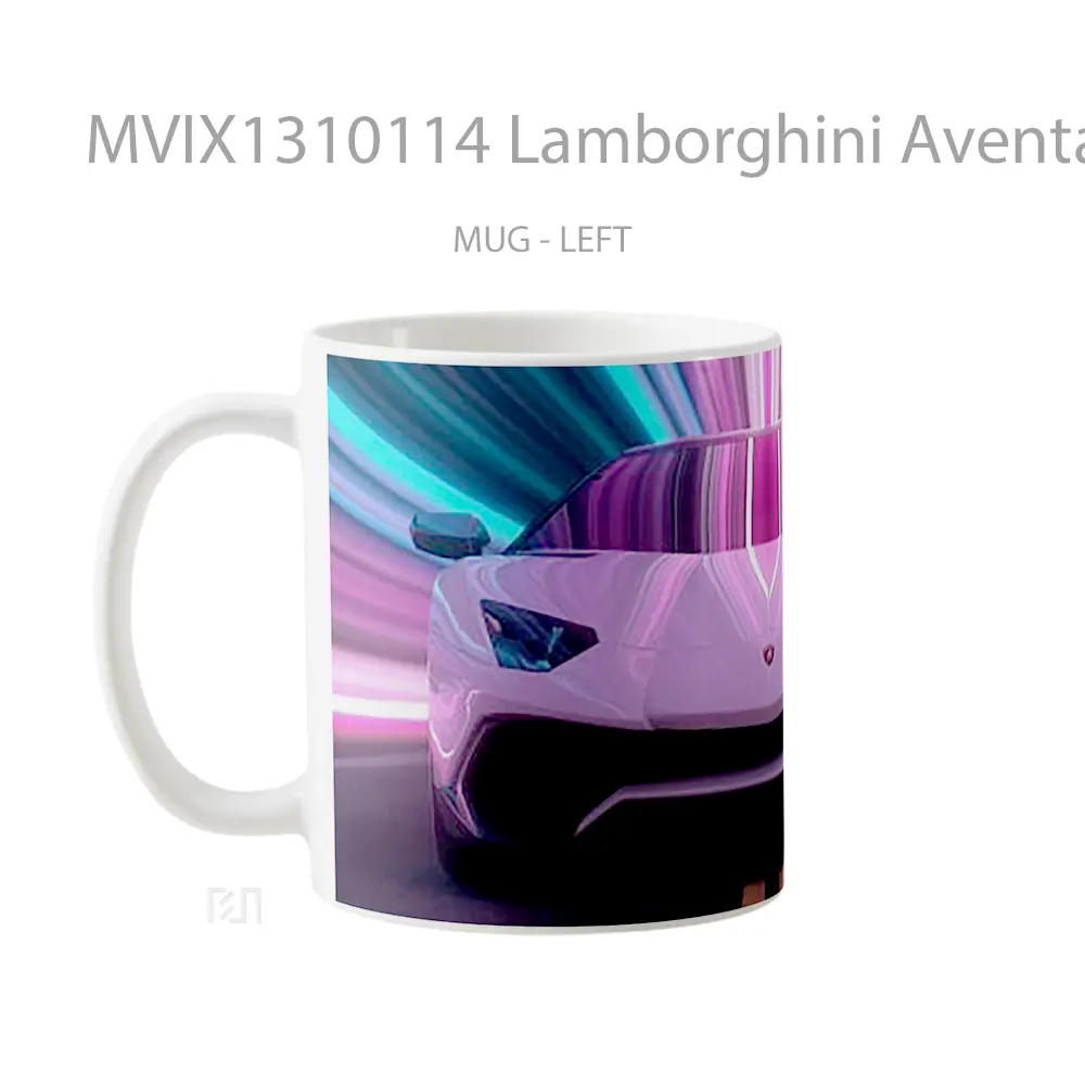 Mug Lamborghini Aventador Cgi Cangkir Mobil - All-side / Desain