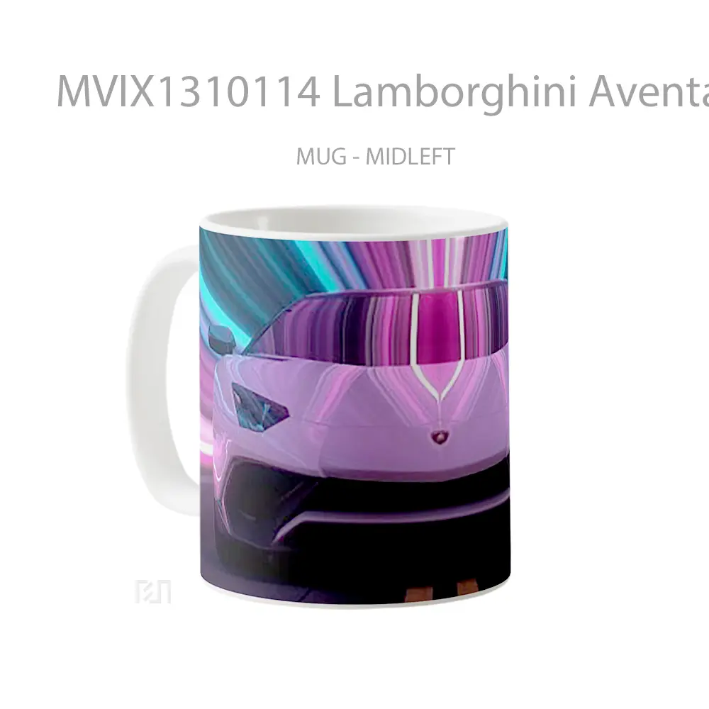 Mug Lamborghini Aventador Cgi Cangkir Mobil - All-side / Desain