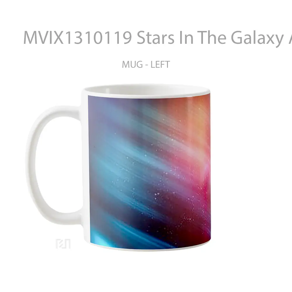 Mug Stars In The Galaxy Abstract Gelas Seni Modern - All-side / Desain