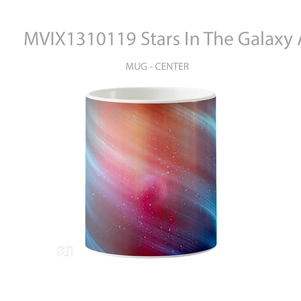 Mug Stars In The Galaxy Abstract Gelas Seni Modern