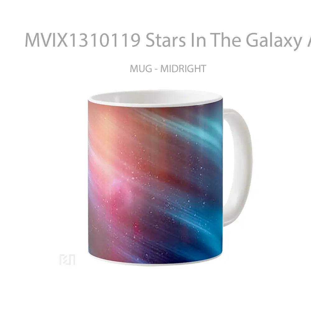 Mug Stars In The Galaxy Abstract Gelas Seni Modern - All-side / Desain
