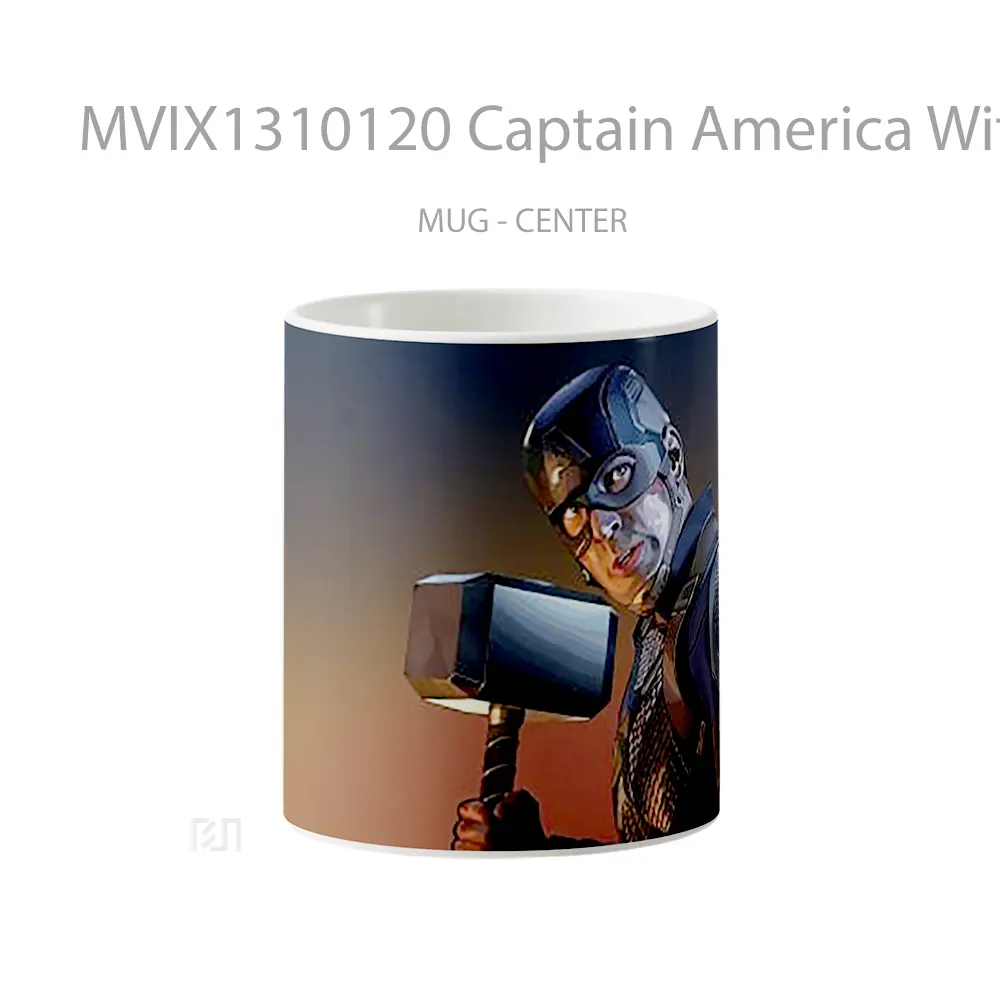 Mug Captain America With Hammer Gelas Superhero