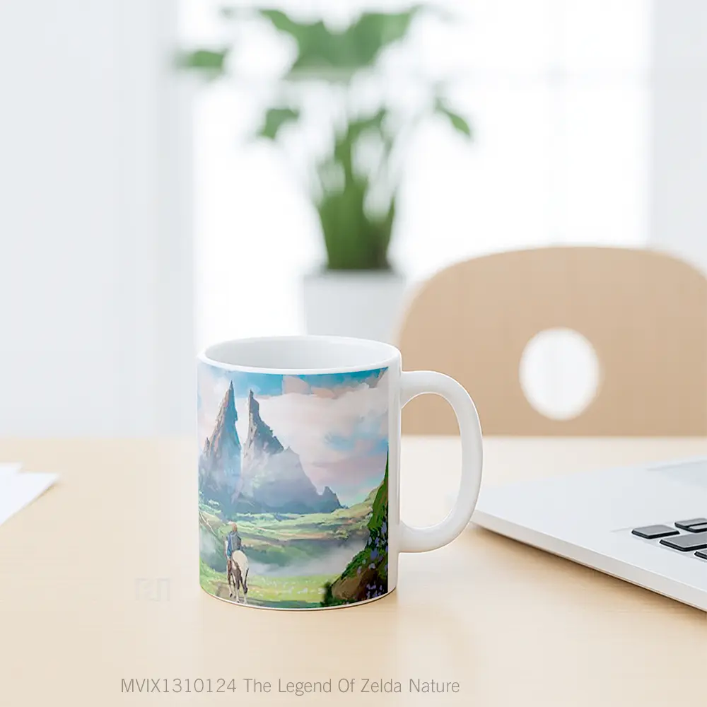 Mug The Legend Of Zelda Nature Gelas Pemandangan Alam - All-side / Desain