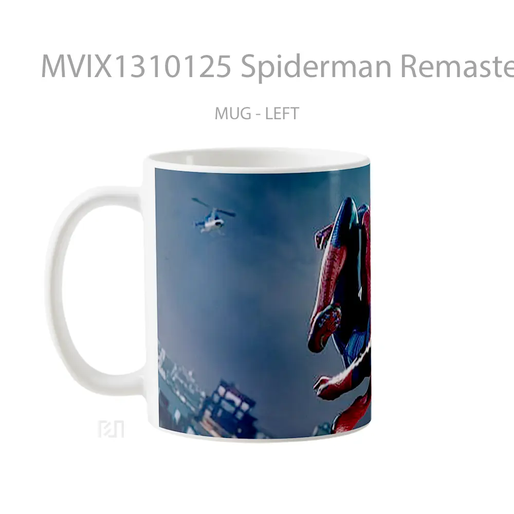 Mug Spiderman Remastered Ps5 Gelas Superhero - All-side / Desain