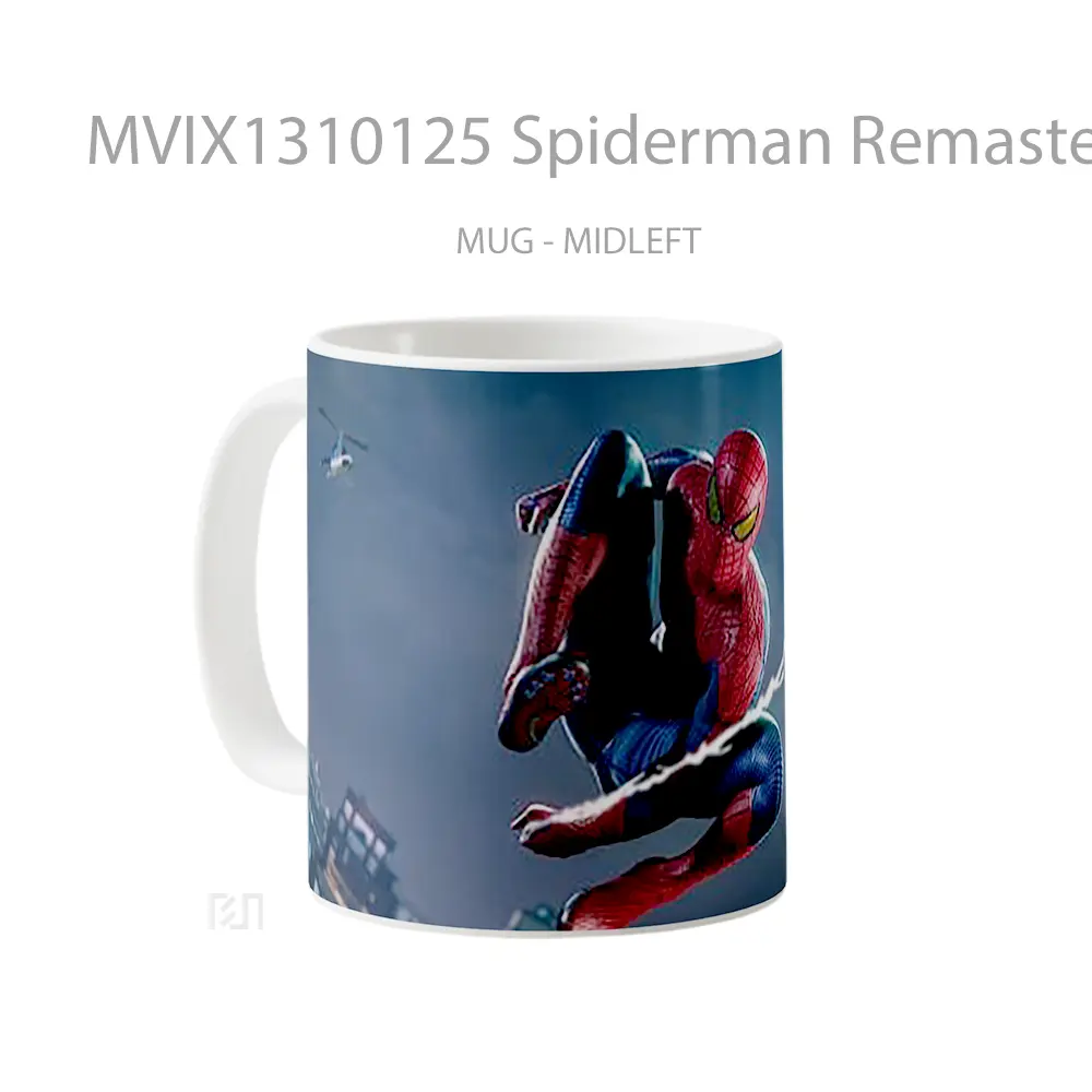 Mug Spiderman Remastered Ps5 Gelas Superhero - All-side / Desain
