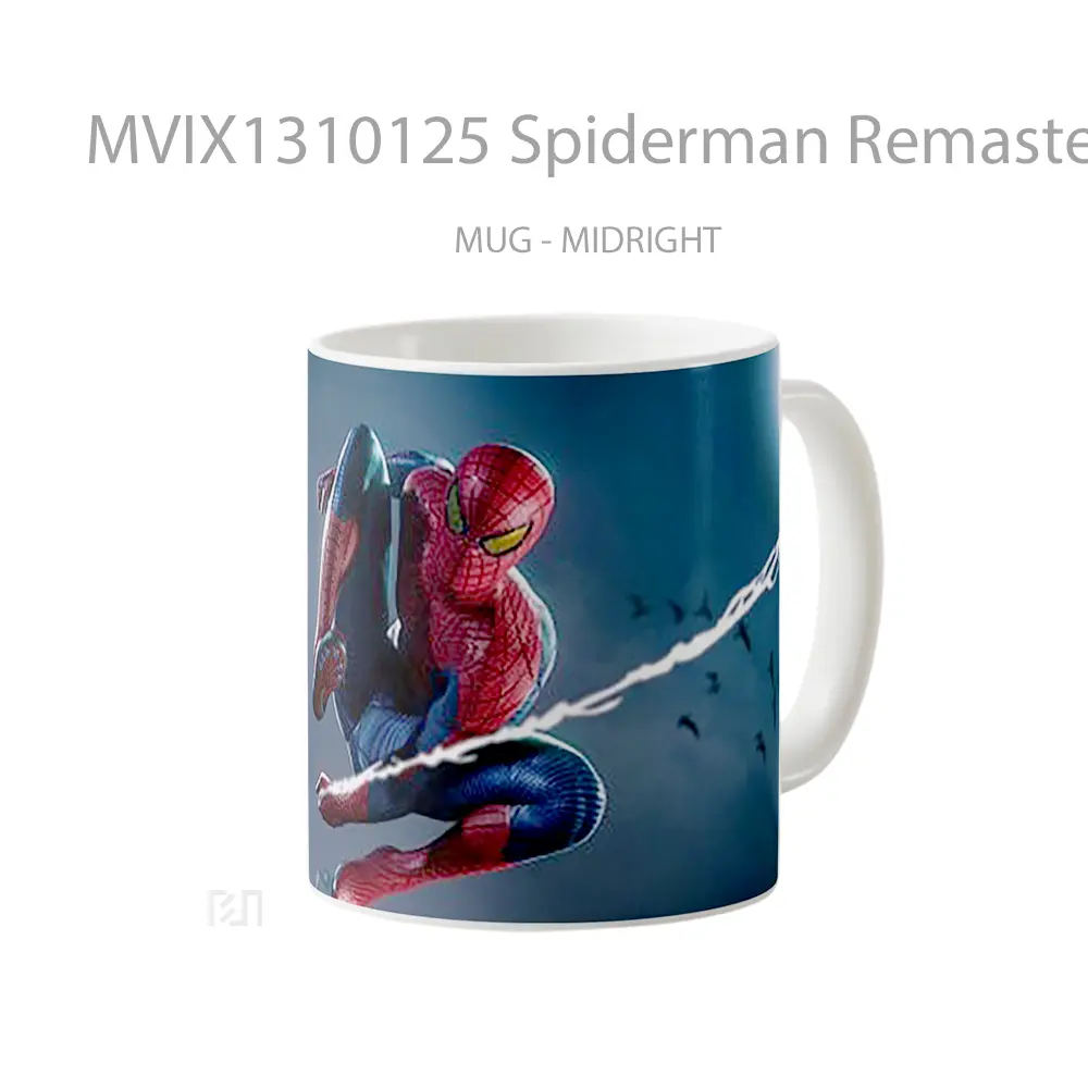 Mug Spiderman Remastered Ps5 Gelas Superhero - All-side / Desain