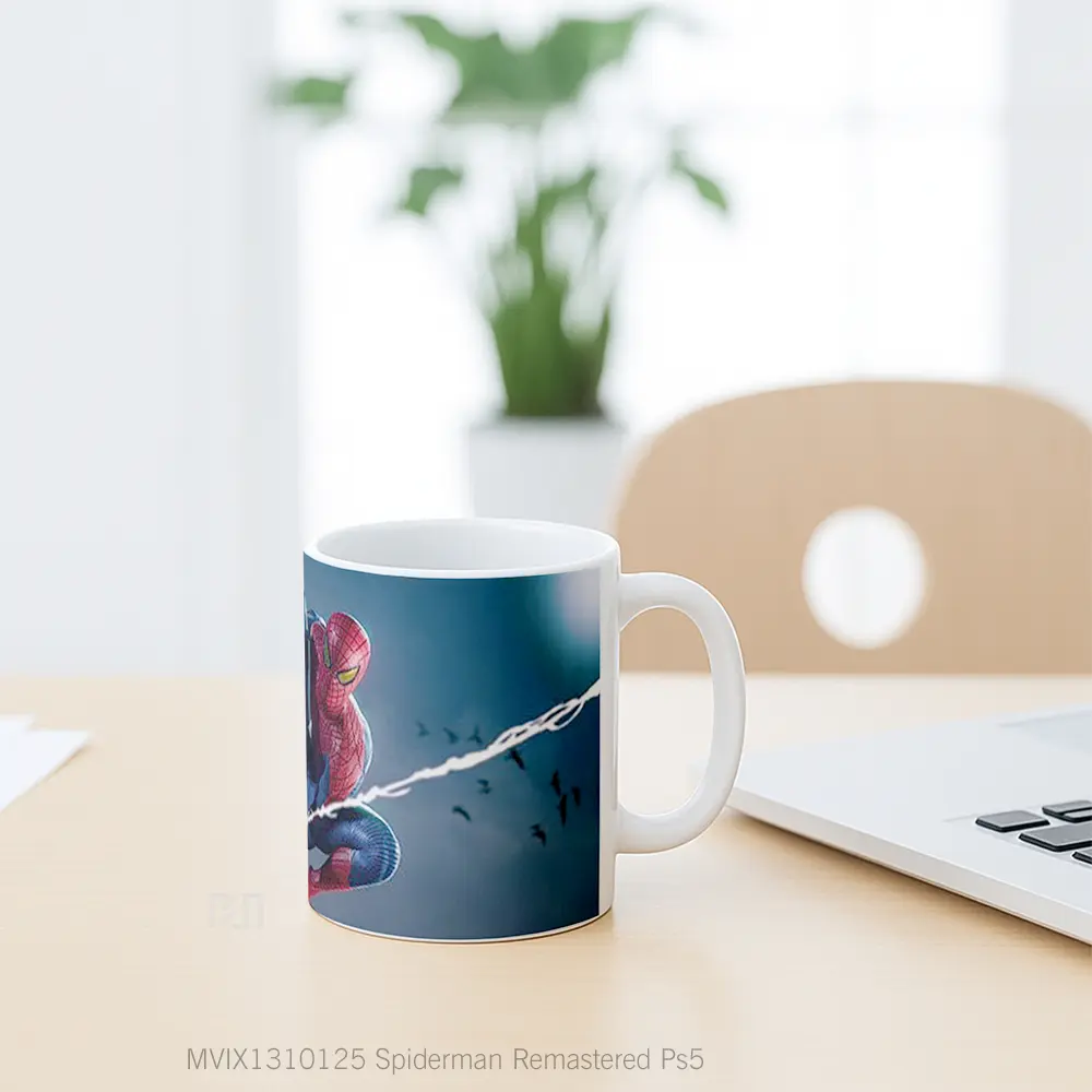 Mug Spiderman Remastered Ps5 Gelas Superhero - All-side / Desain