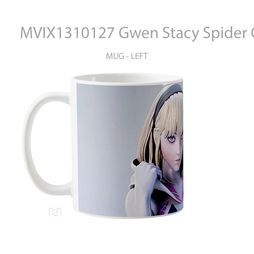 Mug Gwen Stacy Spider Gwen Gelas Superhero - All-side / Desain
