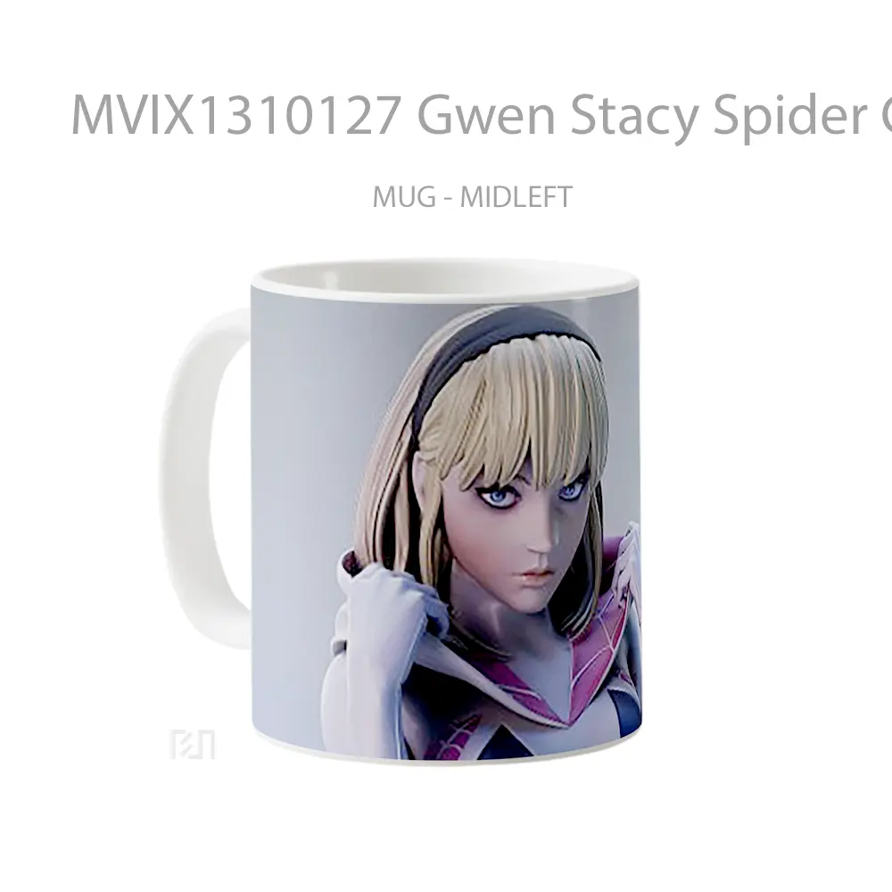 Mug Gwen Stacy Spider Gwen Gelas Superhero - All-side / Desain