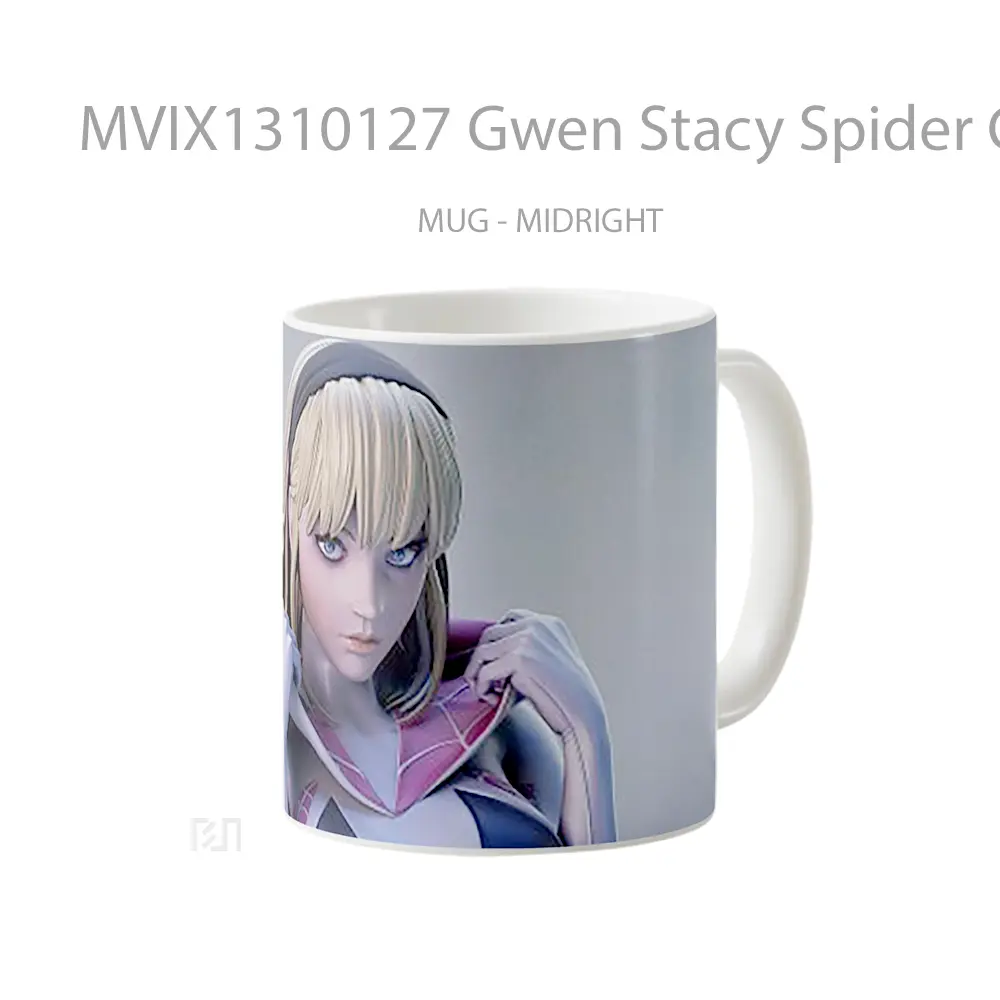 Mug Gwen Stacy Spider Gwen Gelas Superhero - All-side / Desain