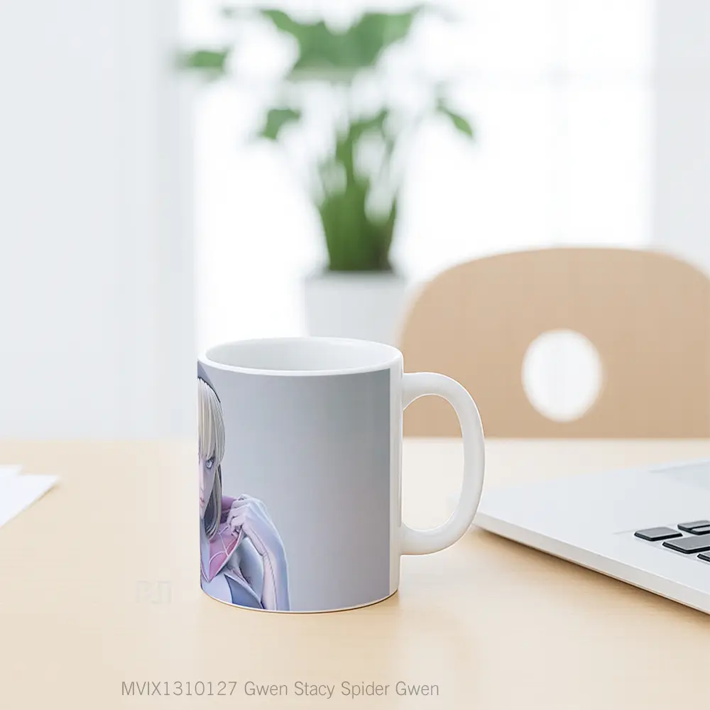 Mug Gwen Stacy Spider Gwen Gelas Superhero - All-side / Desain